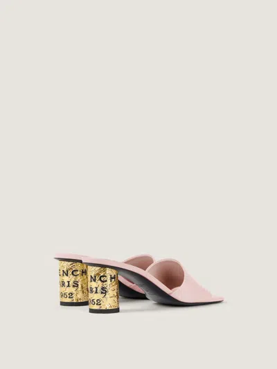 Givenchy Tape Heeled Mules In Leather In Multi
