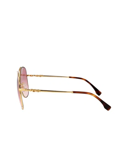 Fendi Eyewear Pilot Frame Sunglasses In Pattern