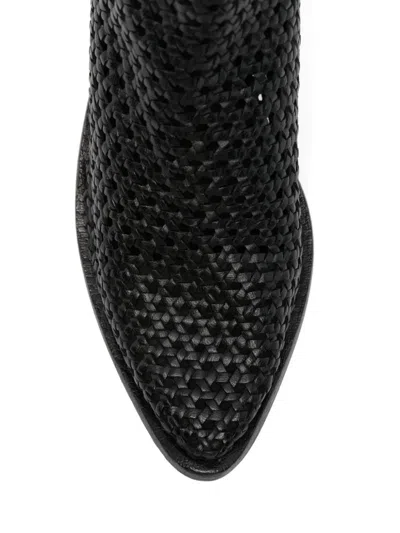 Zolfo Leather Ankle Boots In Black