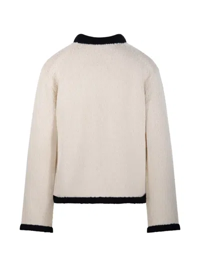By Malene Birger Siena Sweater Black White Color Block In Neutral