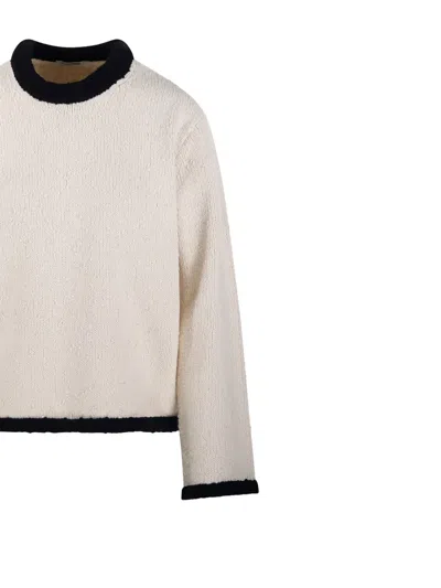 By Malene Birger Siena Sweater Black White Color Block In Neutral
