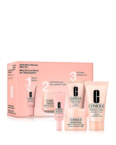 Clinique 3-pc. Hydration Heroes Mini Moisture Surge Skincare Set In Transparent