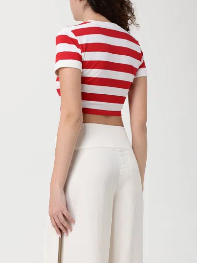 Fiorucci Striped Baby T-shirt With Logo In Multi