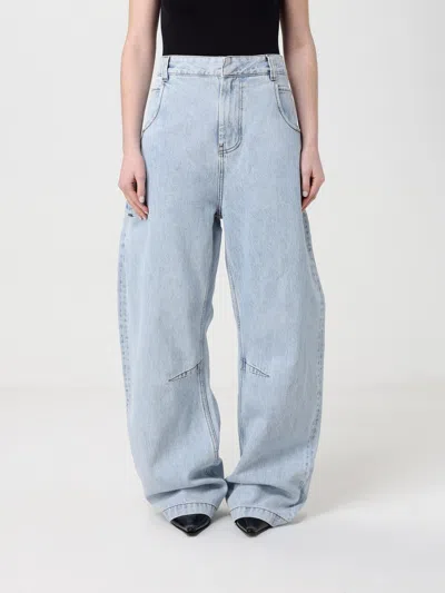 Entire Studios Gem Logo-patch Belt-loop Jeans In Blue