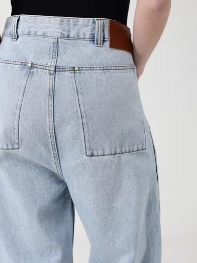 Entire Studios Gem Logo-patch Belt-loop Jeans In Blue