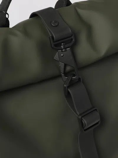 Rains Rolltop Waterproof Backpack In Green
