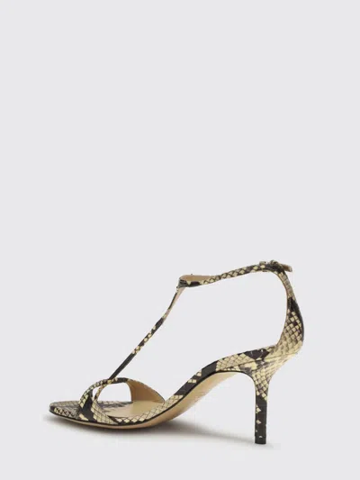 Francesco Russo Python-print Leather Sandals In Animal Print