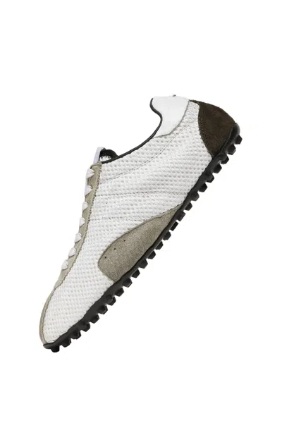 Maison Margiela Timeless Leather Sneakers For Men In White
