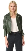 ACNE STUDIOS MOCK LEATHER MOTO JACKET