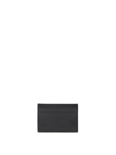 Off-white Diagonal-tape Card Case In Black