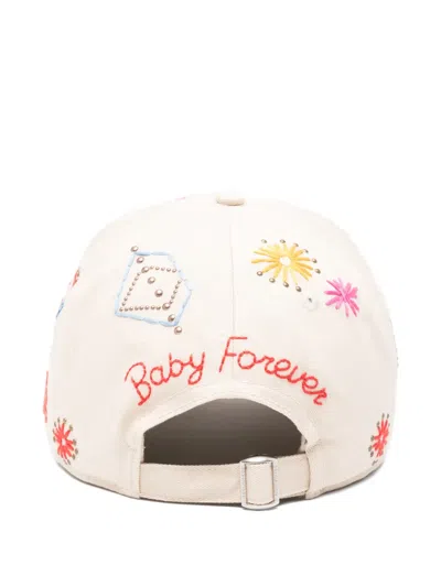 Dsquared2 Embroidered Studded Cap In White