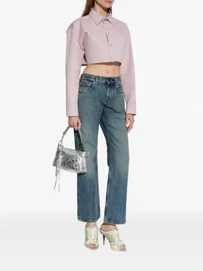 Balenciaga Stonewashed-effect Jeans In Blue