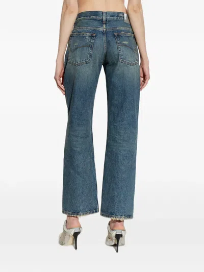 Balenciaga Stonewashed-effect Jeans In Blue