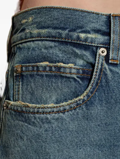 Balenciaga Stonewashed-effect Jeans In Blue