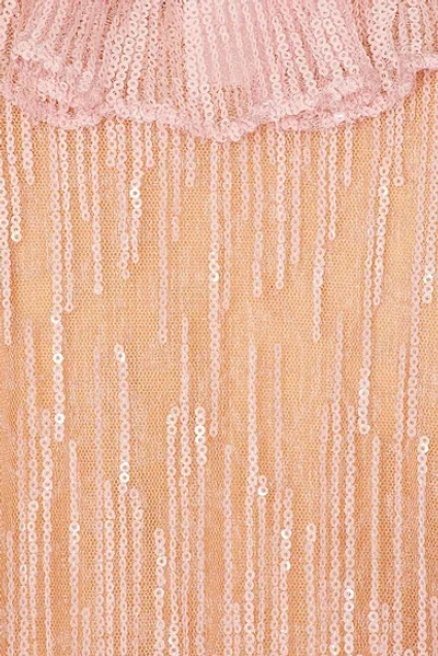 Aknvas Este Ruffle Top In Pink