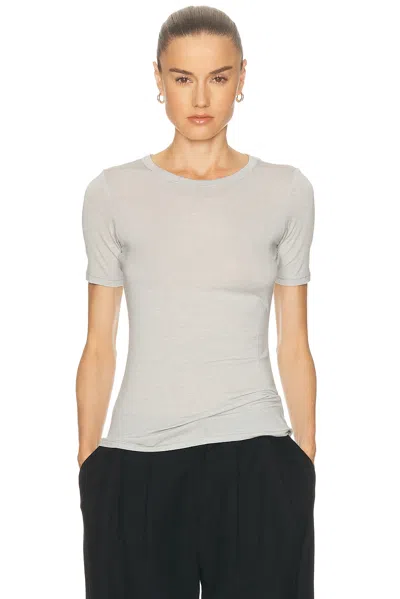 Skims Cotton Jersey T-shirt In Marble