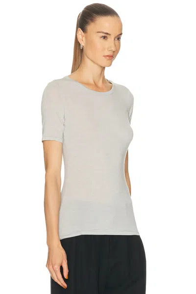 Skims Cotton Jersey T-shirt In Marble