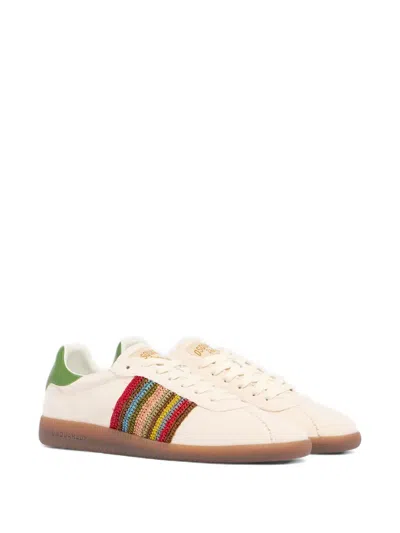 Dsquared2 Stripe Panel Trainers In Neutral