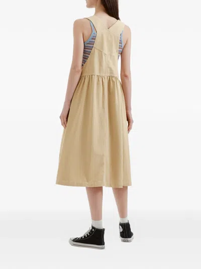 Chocoolate Straps Pocket Dress In Neutral