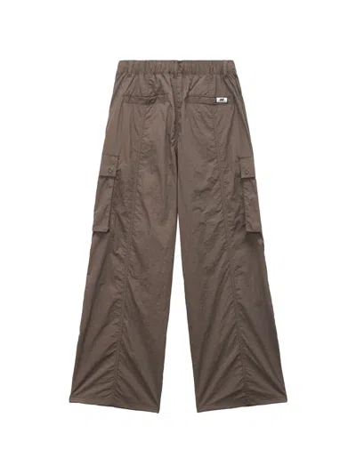 Chocoolate Elasticated Cargo Trousers In Brown