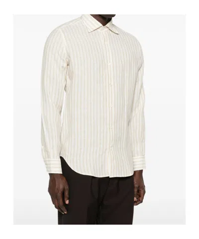 Eleventy Striped-pattern Shirt In Neutral