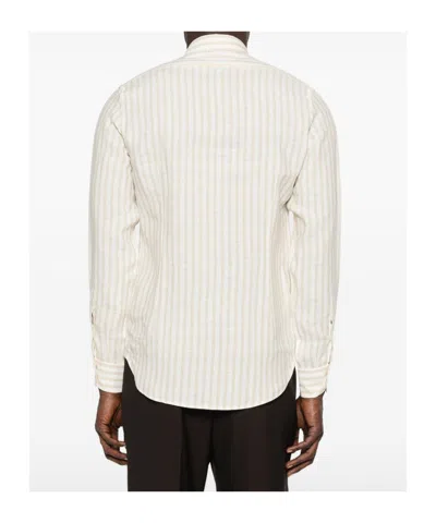 Eleventy Striped-pattern Shirt In Neutral