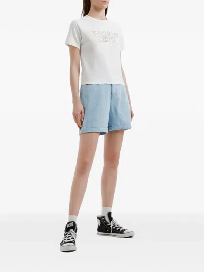 Chocoolate Roll-cuff Shorts In Blue