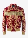 SAINT LAURENT FRINGED BROCADE JACKET