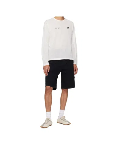 Courrèges Belt Loop Denim Shorts In Black
