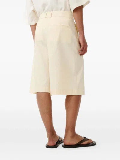 Studio Nicholson Belt Loop Shorts In Neutral