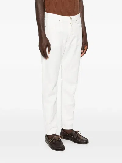 Eleventy Five-pockets Jeans In White