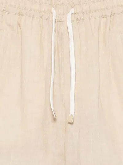 Eleventy Drawstring Deck Shorts In Neutral