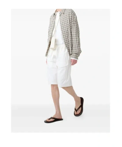 Studio Nicholson Drawstring Shorts In White