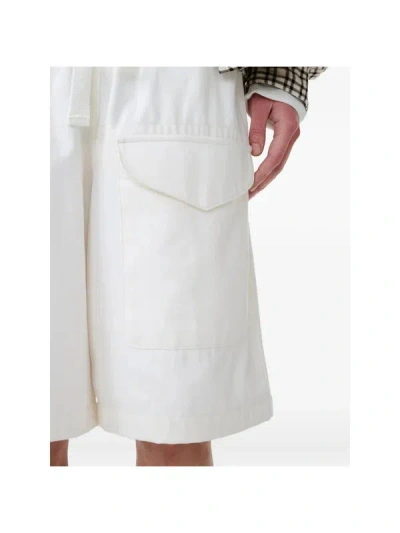 Studio Nicholson Drawstring Shorts In White