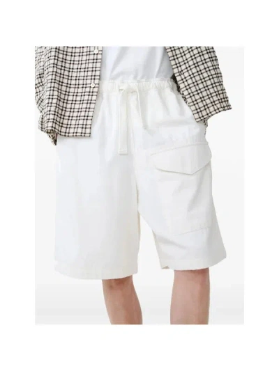 Studio Nicholson Drawstring Shorts In White