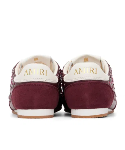 Amiri Stud Pacific Series Lace-up Sneakers In Burgundy
