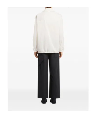 Courrèges Buttoned Shirt Jacket In White