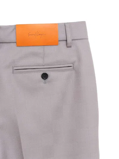 Second / Layer Belt-loop Trousers In Gray