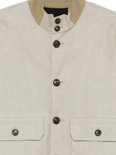 Roberto Ricci Designs Button Flap-pocket Jacket In Neutral