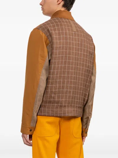 Junya Watanabe X Filson Check-pattern Flap-pocket Jacket In Brown