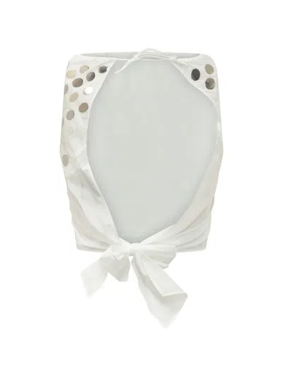 Iro Dixie Disc Tie Top In Silver