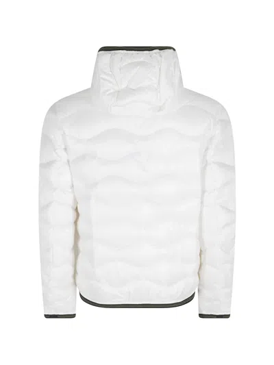 Blauer Piumino Wave Con Cappuccio Regular-fit Jacket In White