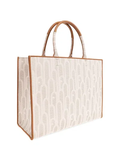 Furla Patterned Handle Tote Bag In Neutral