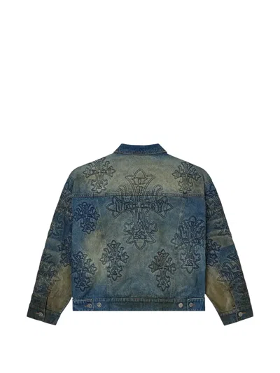 Vale Cross Denim Jacket In Blue