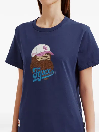 Fingercroxx Graphic T-shirt In Blue