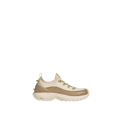 Moncler Two-tone Canvas Trailgrip Lite3 Sneakers In Neutral