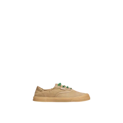 Moncler Lace-up Suede Sneakers With Leather Lining And 2.4 Cm Sole Height In Neutral