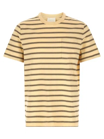 Apc A.p.c. Men Striped T-shirt In Neutral