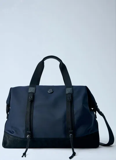 Moncler Tech Duffle Weekend Bag In Blue