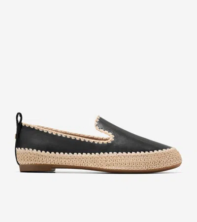 Cole Haan Asbury Espadrille Loafers In Black